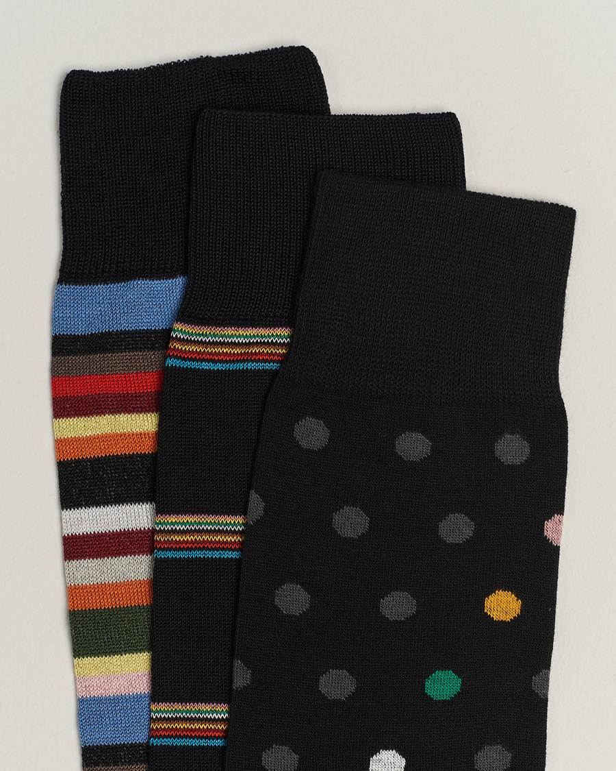 Mies | Alusvaatteet | Paul Smith | 3-Pack Signature Tipping Socks Multi