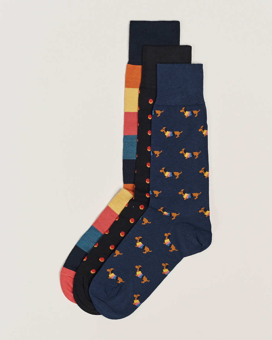 Mies | Alusvaatteet | Paul Smith | 3-Pack Novelty Mix Socks Multi