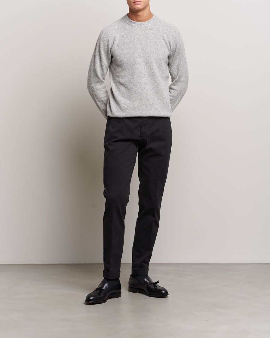 Mies | Housut | Briglia 1949 | Slim Fit Cotton Stretch Chino Black