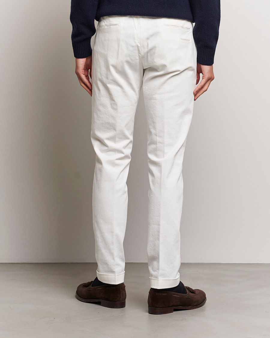 Mies | Housut | Briglia 1949 | Slim Fit Cotton Stretch Chino Off White