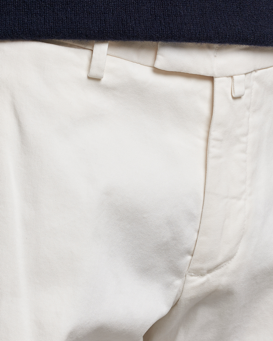 Mies | Housut | Briglia 1949 | Slim Fit Cotton Stretch Chino Off White