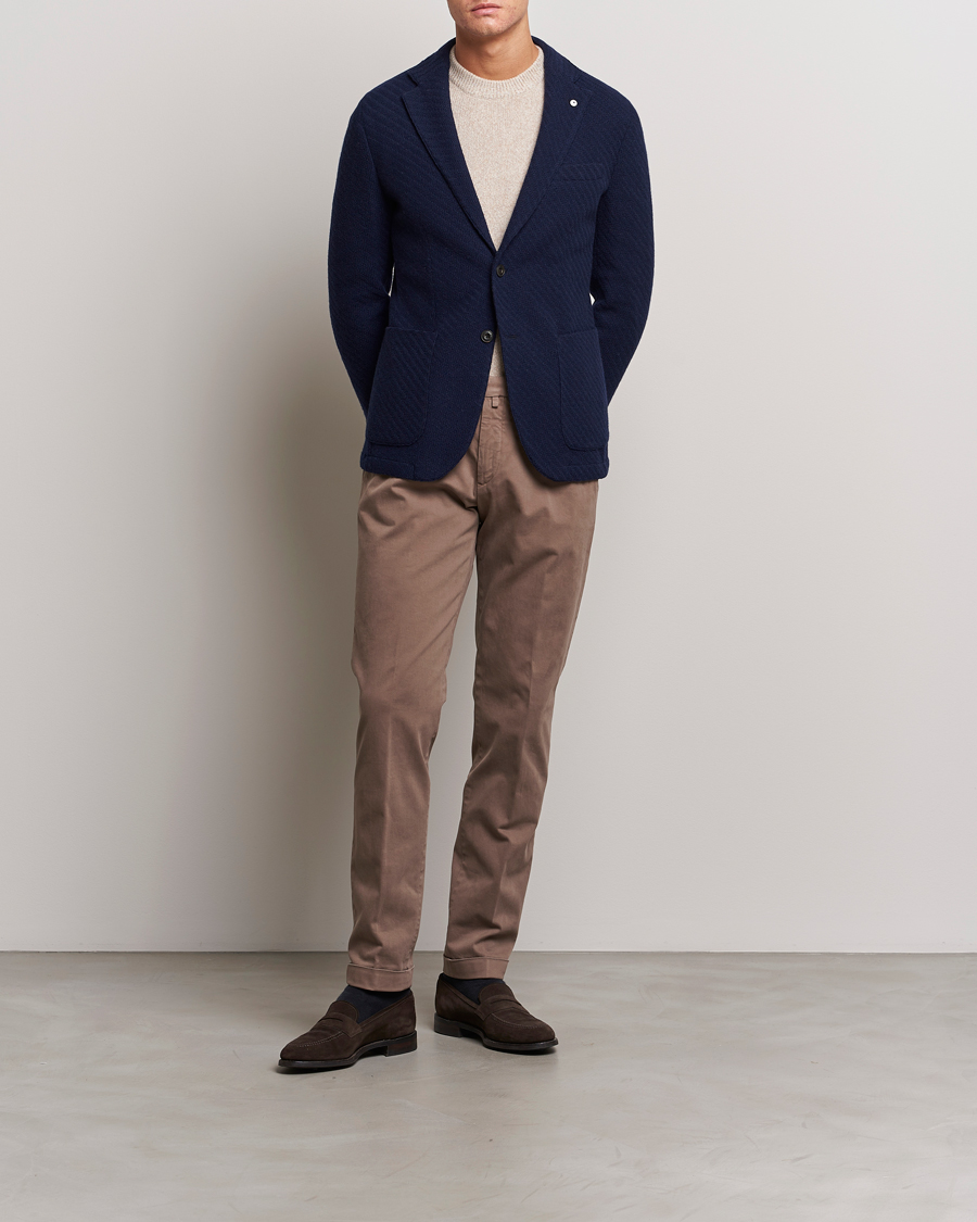 Mies | Housut | Briglia 1949 | Slim Fit Cotton Stretch Chino Taupe