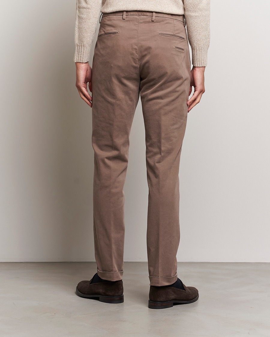 Mies | Housut | Briglia 1949 | Slim Fit Cotton Stretch Chino Taupe