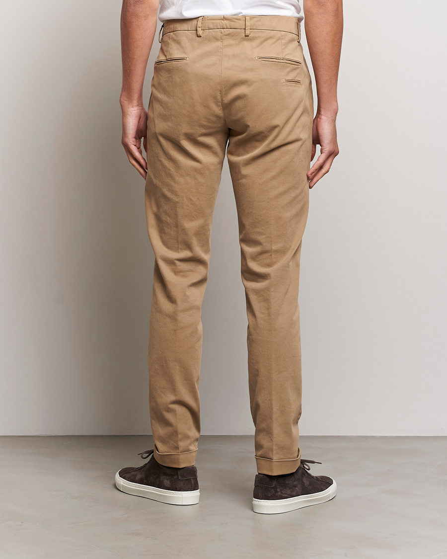 Mies | Housut | Briglia 1949 | Slim Fit Cotton Stretch Chino Beige
