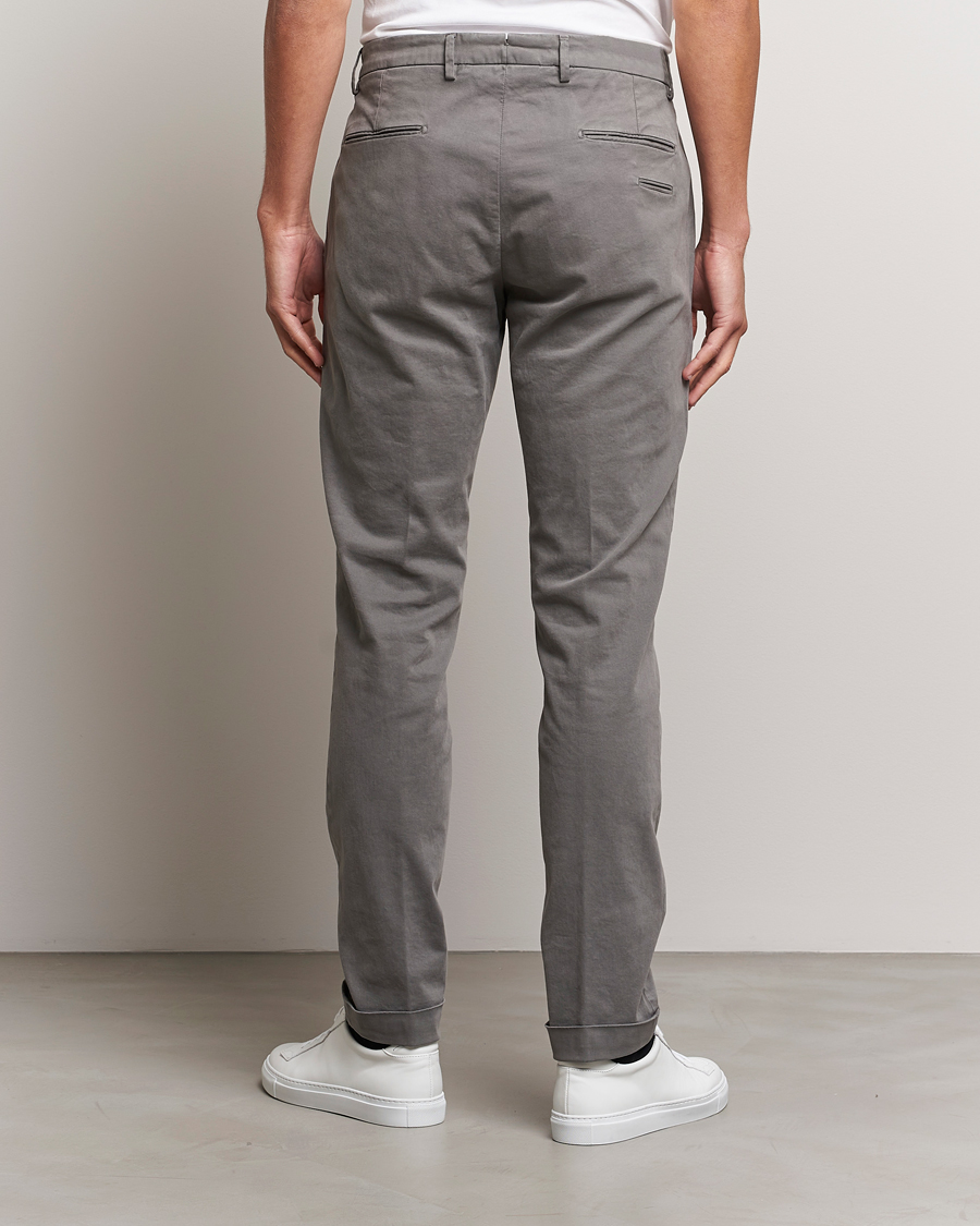 Mies | Housut | Briglia 1949 | Slim Fit Cotton Stretch Chino Grey