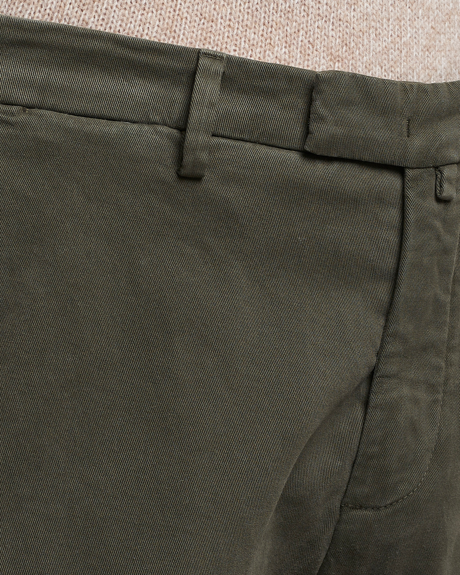 Mies | Housut | Briglia 1949 | Slim Fit Cotton Stretch Chino Military