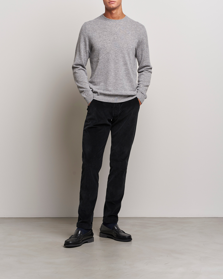 Mies | Housut | Briglia 1949 | Slim Fit Corduroy Trousers Black