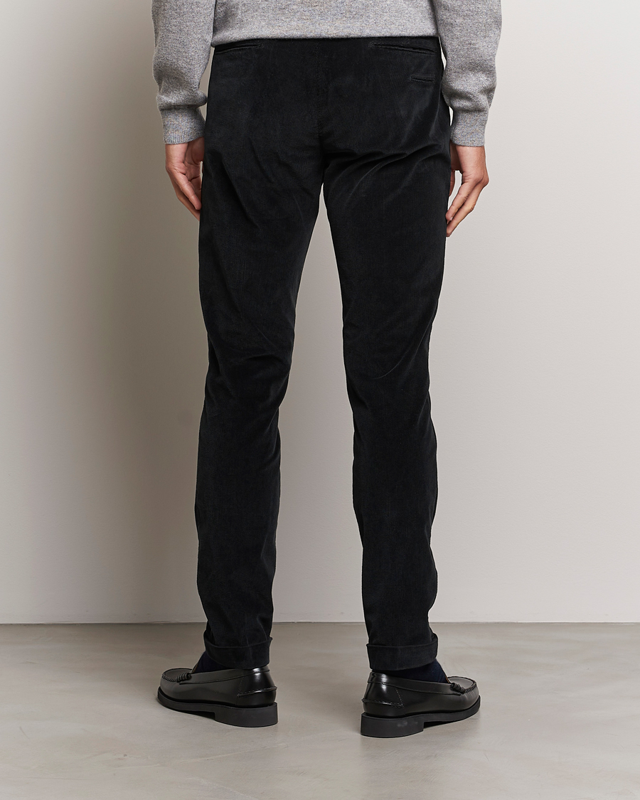 Mies | Housut | Briglia 1949 | Slim Fit Corduroy Trousers Black