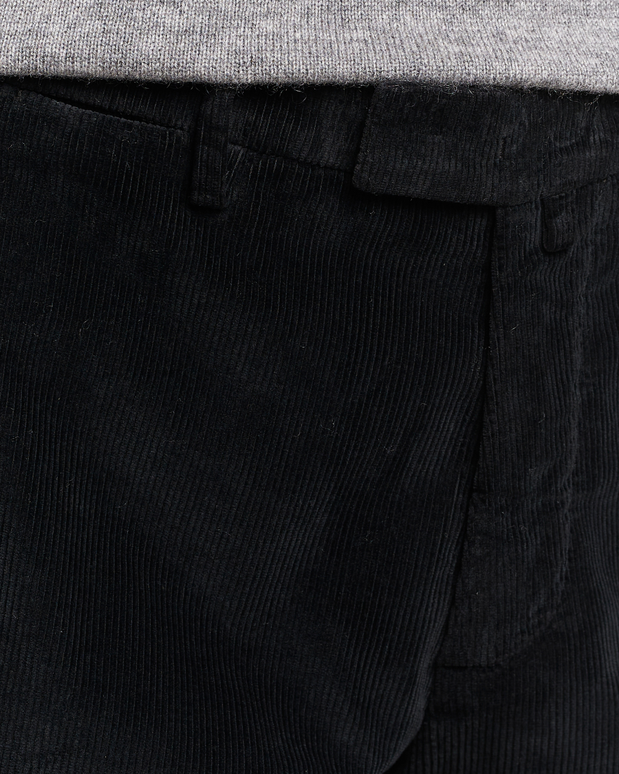 Mies | Housut | Briglia 1949 | Slim Fit Corduroy Trousers Black