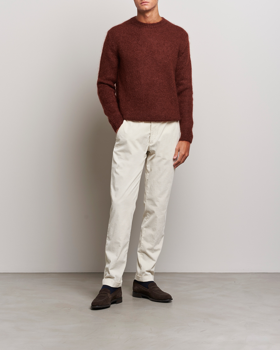 Mies | Housut | Briglia 1949 | Slim Fit Corduroy Trousers Off White