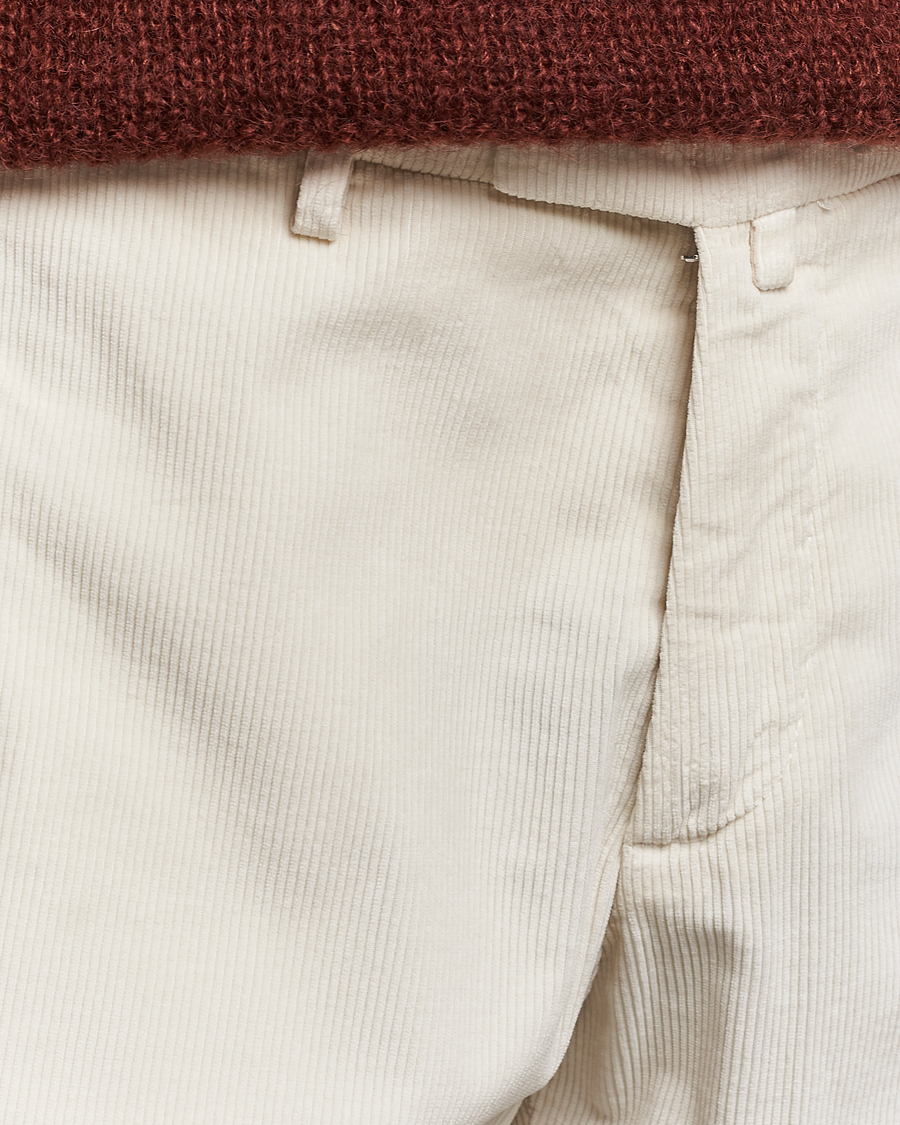 Mies | Housut | Briglia 1949 | Slim Fit Corduroy Trousers Off White