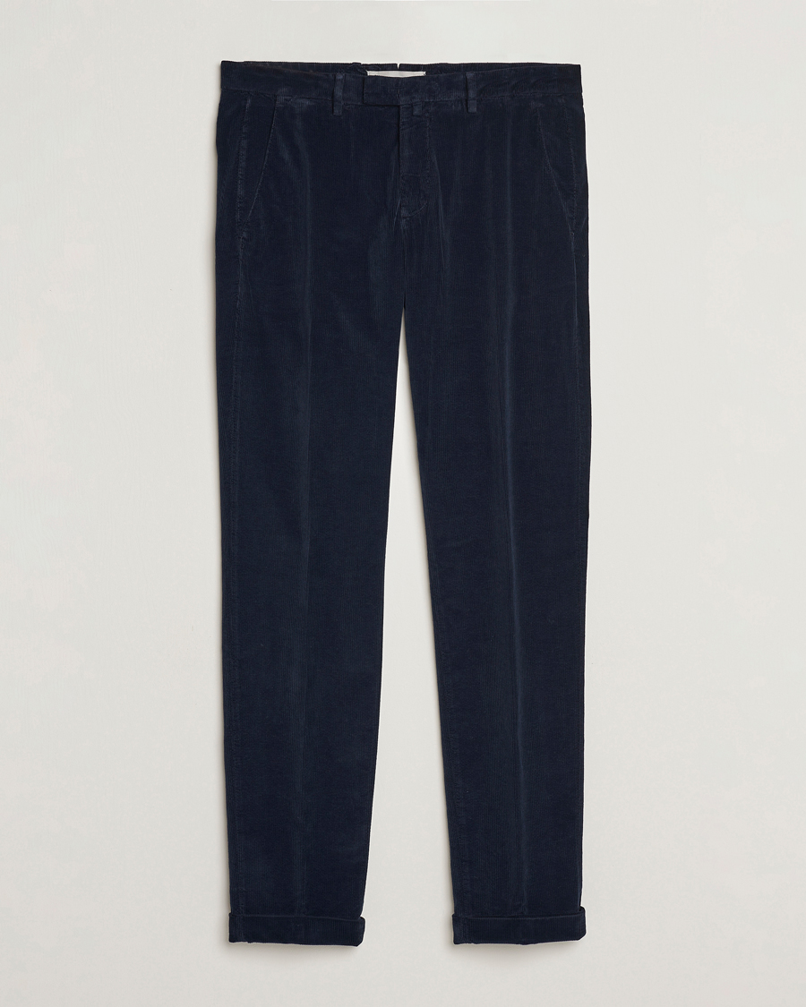 Mies | Housut | Briglia 1949 | Slim Fit Corduroy Trousers Navy