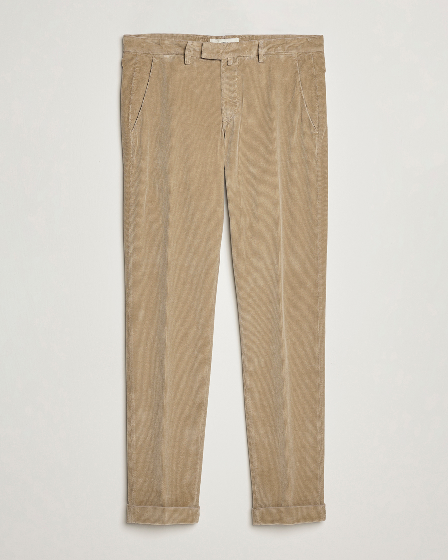 Mies | Housut | Briglia 1949 | Slim Fit Corduroy Trousers Beige