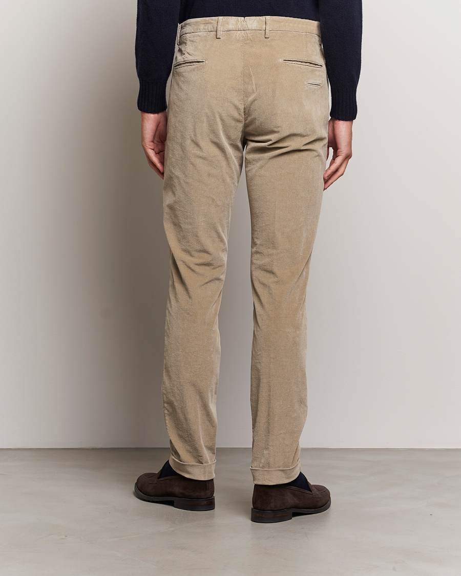 Mies | Housut | Briglia 1949 | Slim Fit Corduroy Trousers Beige