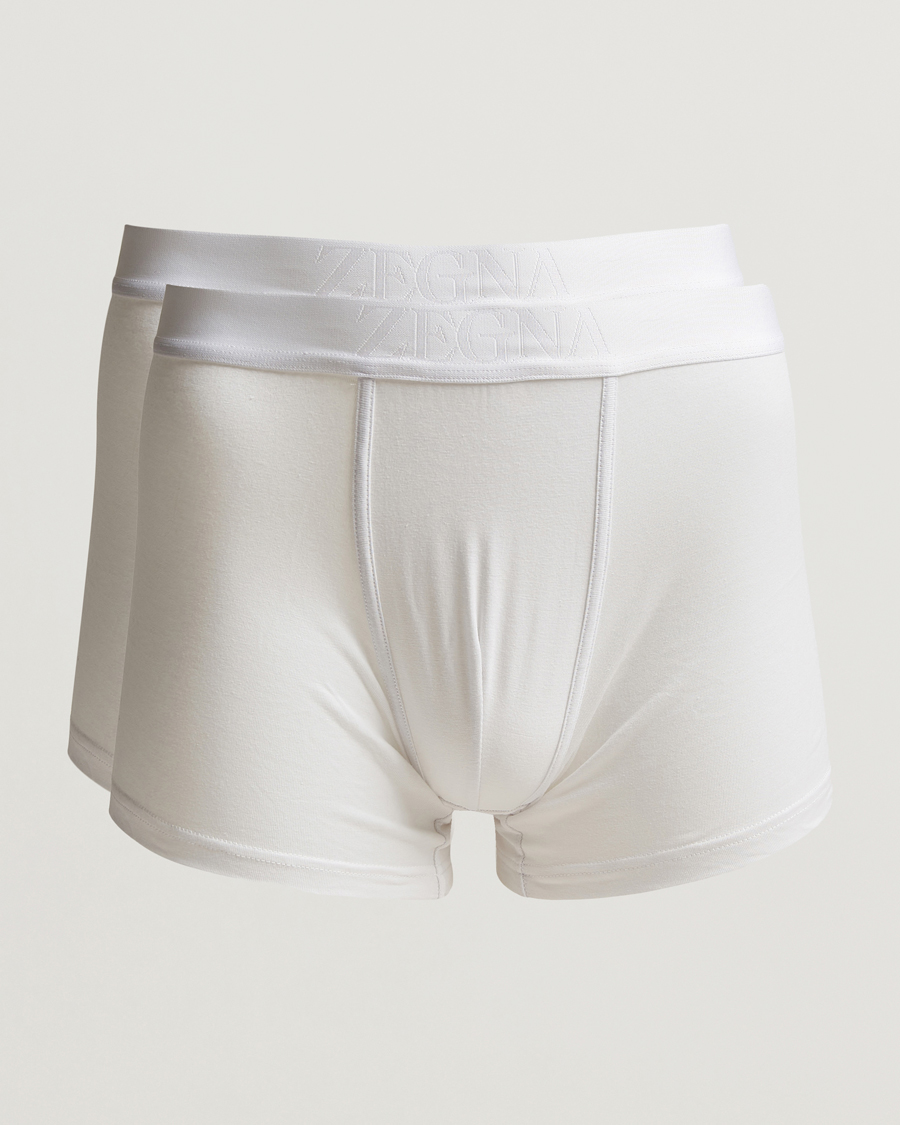 Mies | Zegna | Zegna | 2-Pack Stretch Cotton Boxers White