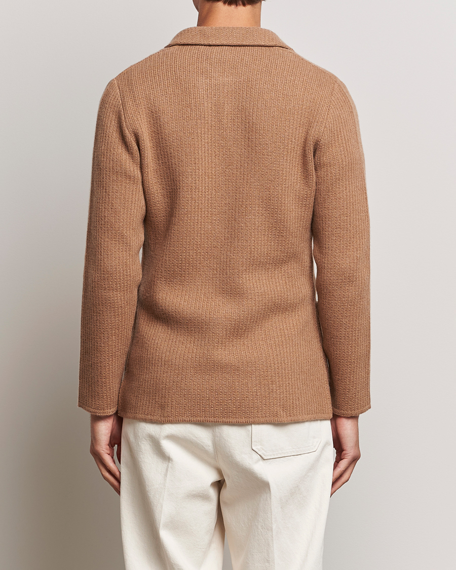 Mies | Pikkutakit | Lardini | Knitted Cashmere Blazer Beige