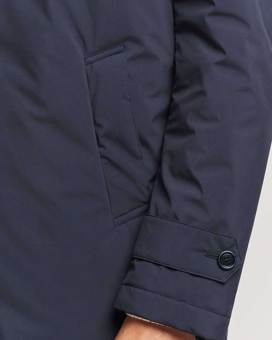 Mies | Takit | Lardini | Packable Water Repellent Coat Navy