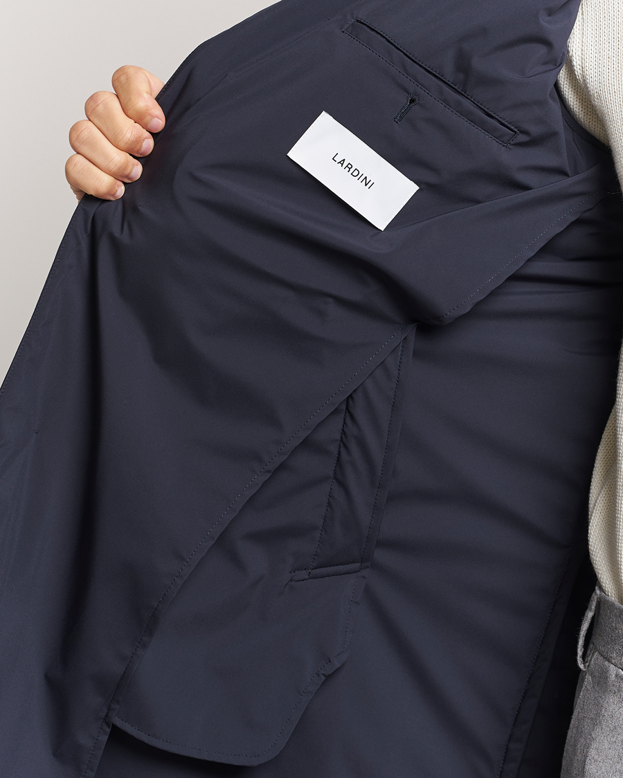 Mies | Takit | Lardini | Packable Water Repellent Coat Navy
