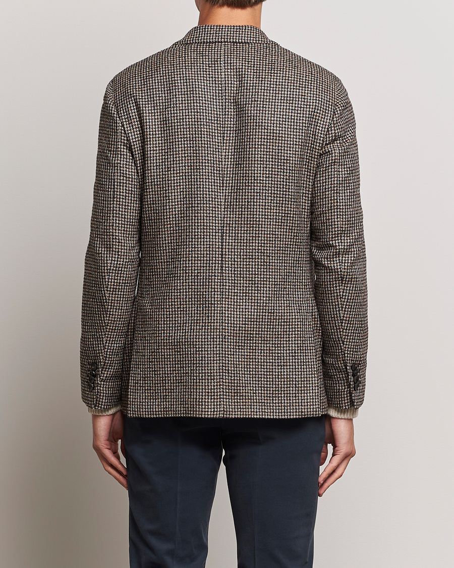 Mies | Pikkutakit | Lardini | Wool/Silk/Cashmere Houndstooth Blazer Beige/Green