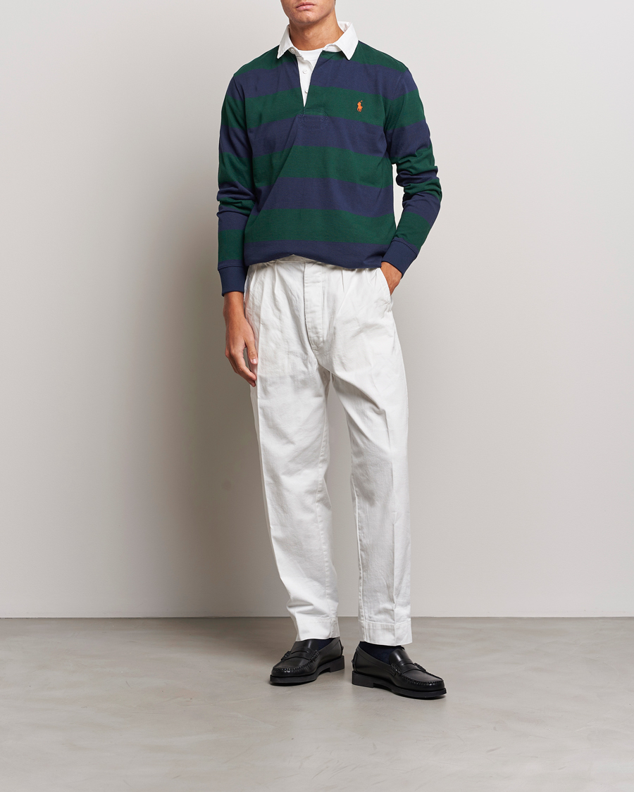 Mies | Puserot | Polo Ralph Lauren | Jersey Striped Rugger Navy/Green
