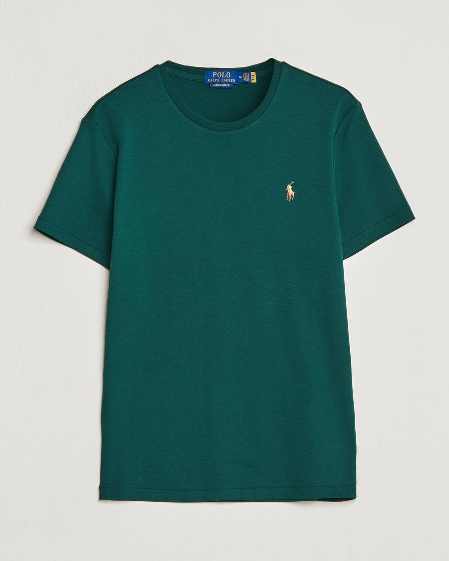 Mies |  | Polo Ralph Lauren | Luxury Pima Cotton Crew Neck T-Shirt Hunt Club Green