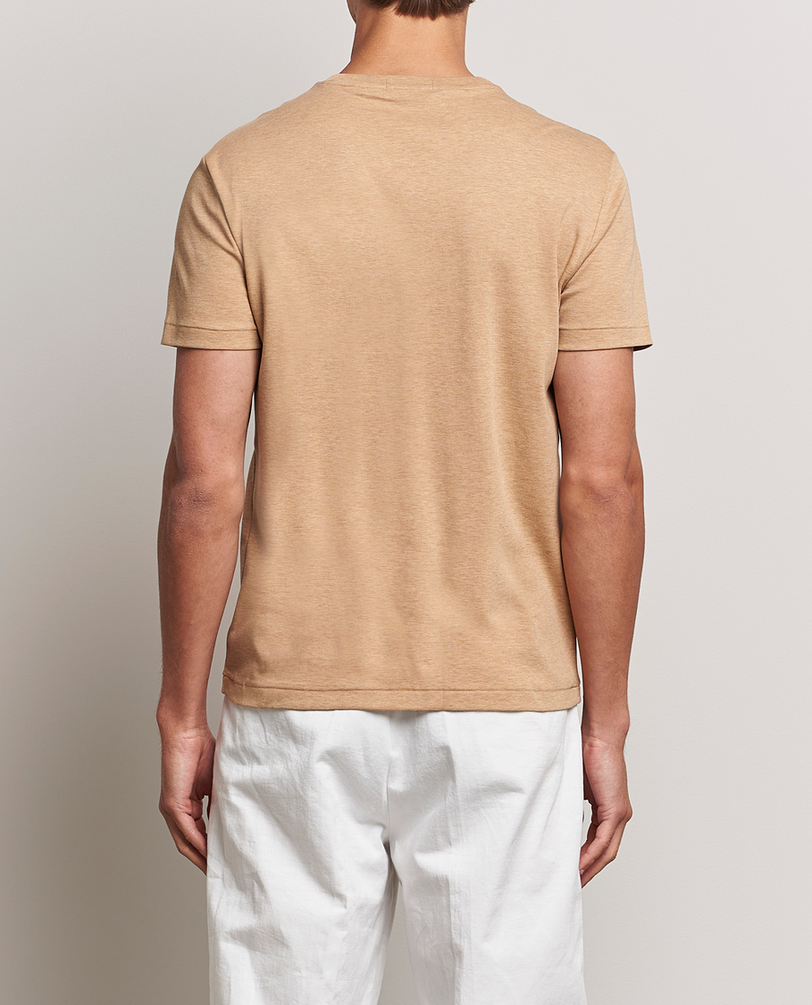 Mies | T-paidat | Polo Ralph Lauren | Luxury Pima Cotton Crew Neck T-Shirt Camel Heather