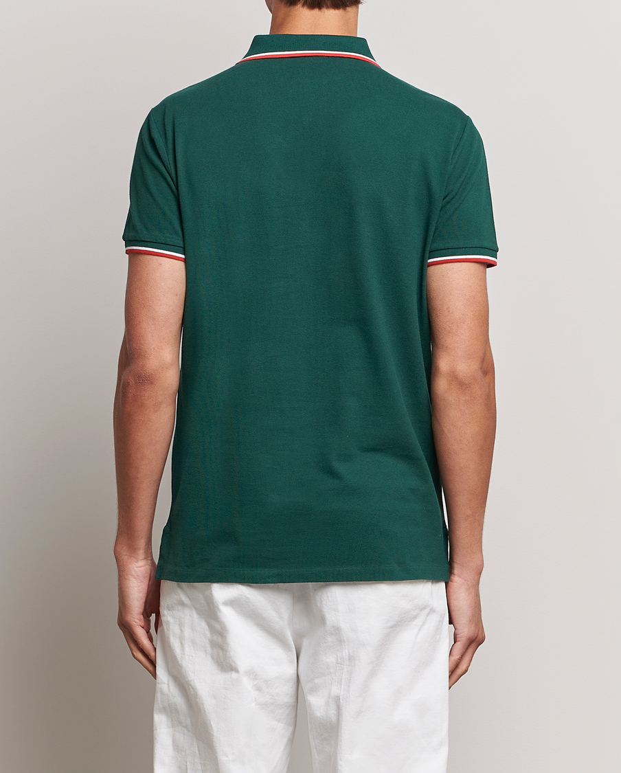 Mies | Pikeet | Polo Ralph Lauren | Custom Slim Fit Piped Polo Hunt Club Green
