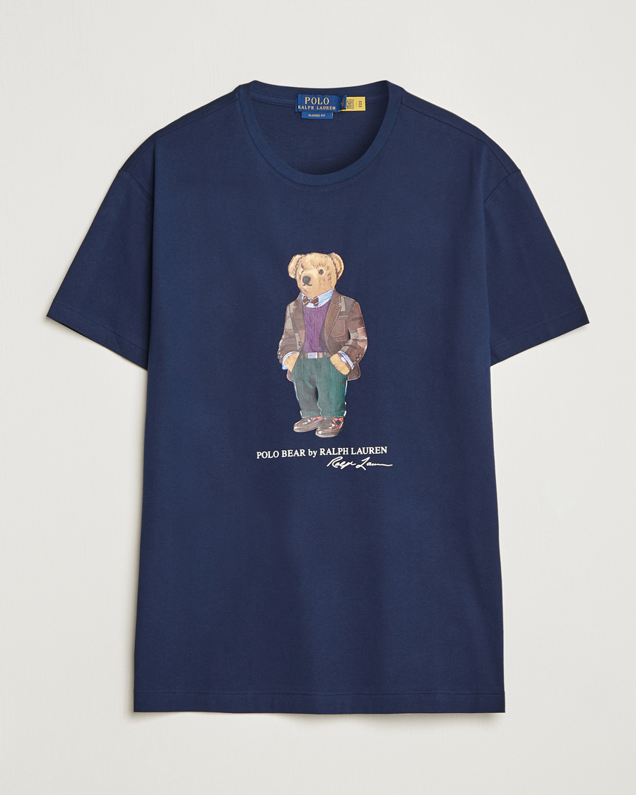 Mies | T-paidat | Polo Ralph Lauren | Printed Heritage Bear T-Shirt Cruise Navy