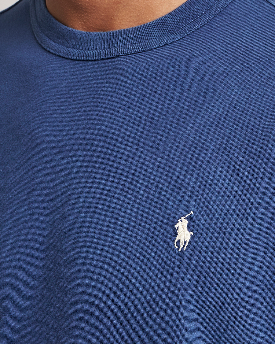 Mies | T-paidat | Polo Ralph Lauren | Loopback Crew Neck T-Shirt Light Navy