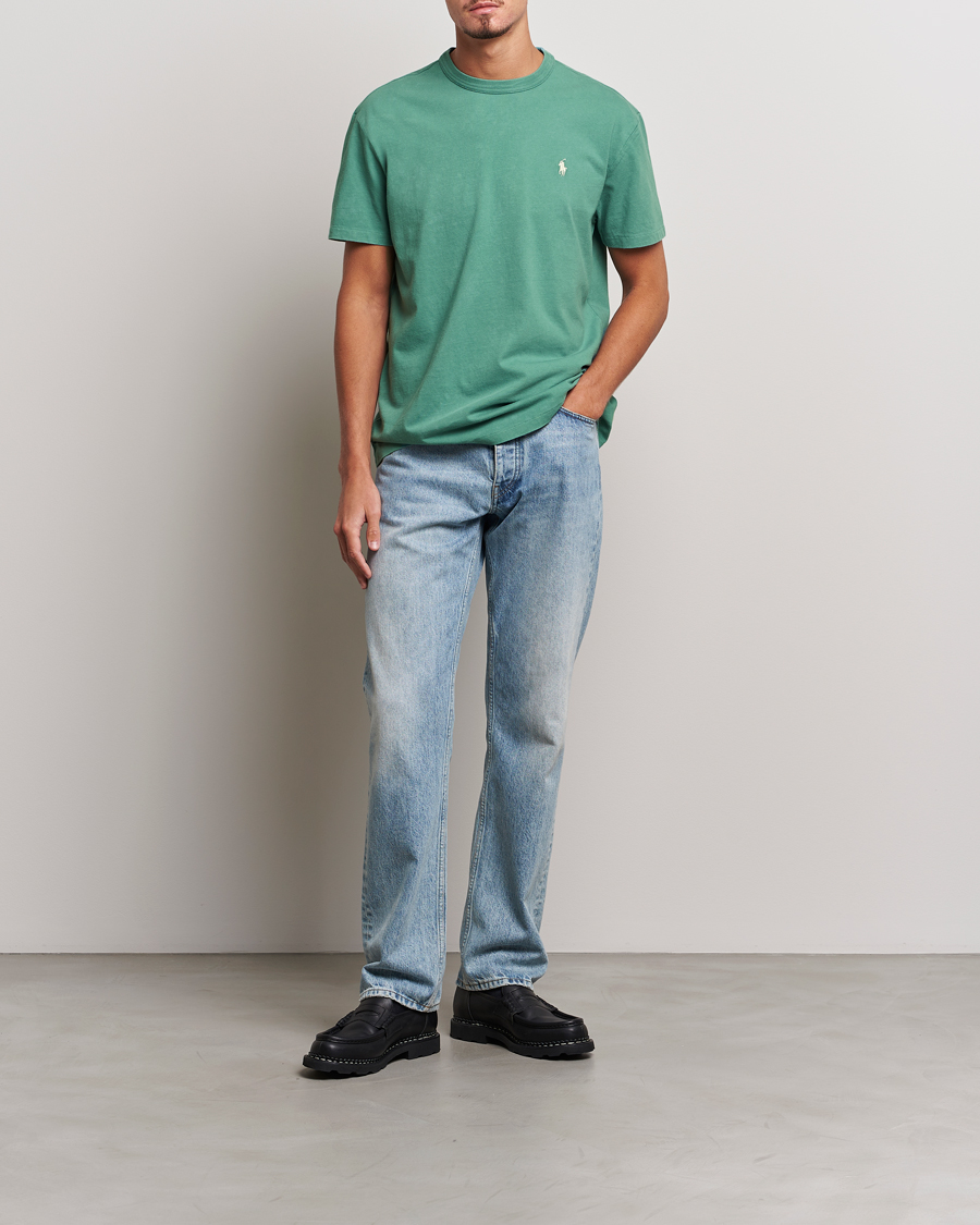 Mies | T-paidat | Polo Ralph Lauren | Loopback Crew Neck T-Shirt Fairway Green