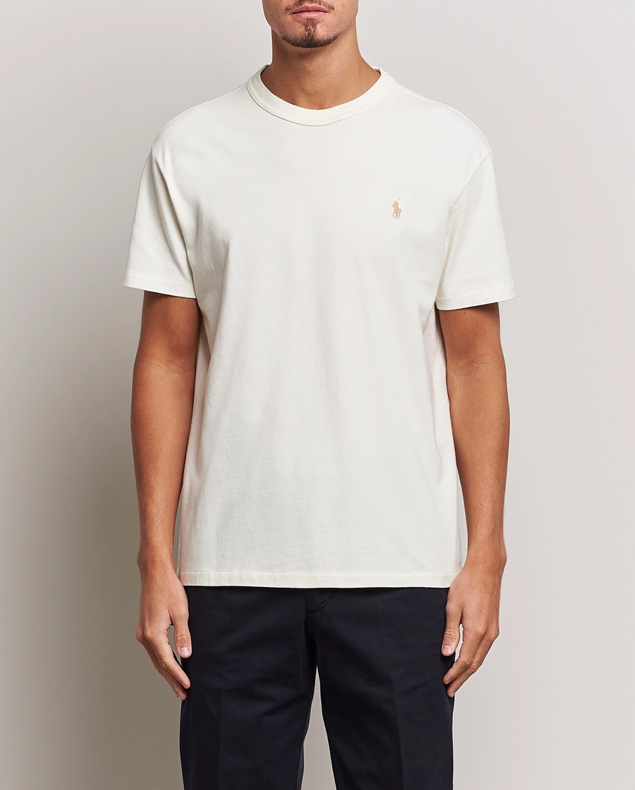 Mies |  | Polo Ralph Lauren | Loopback Crew Neck T-Shirt Clubhouse Cream