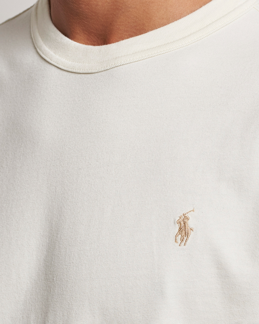 Mies | T-paidat | Polo Ralph Lauren | Loopback Crew Neck T-Shirt Clubhouse Cream