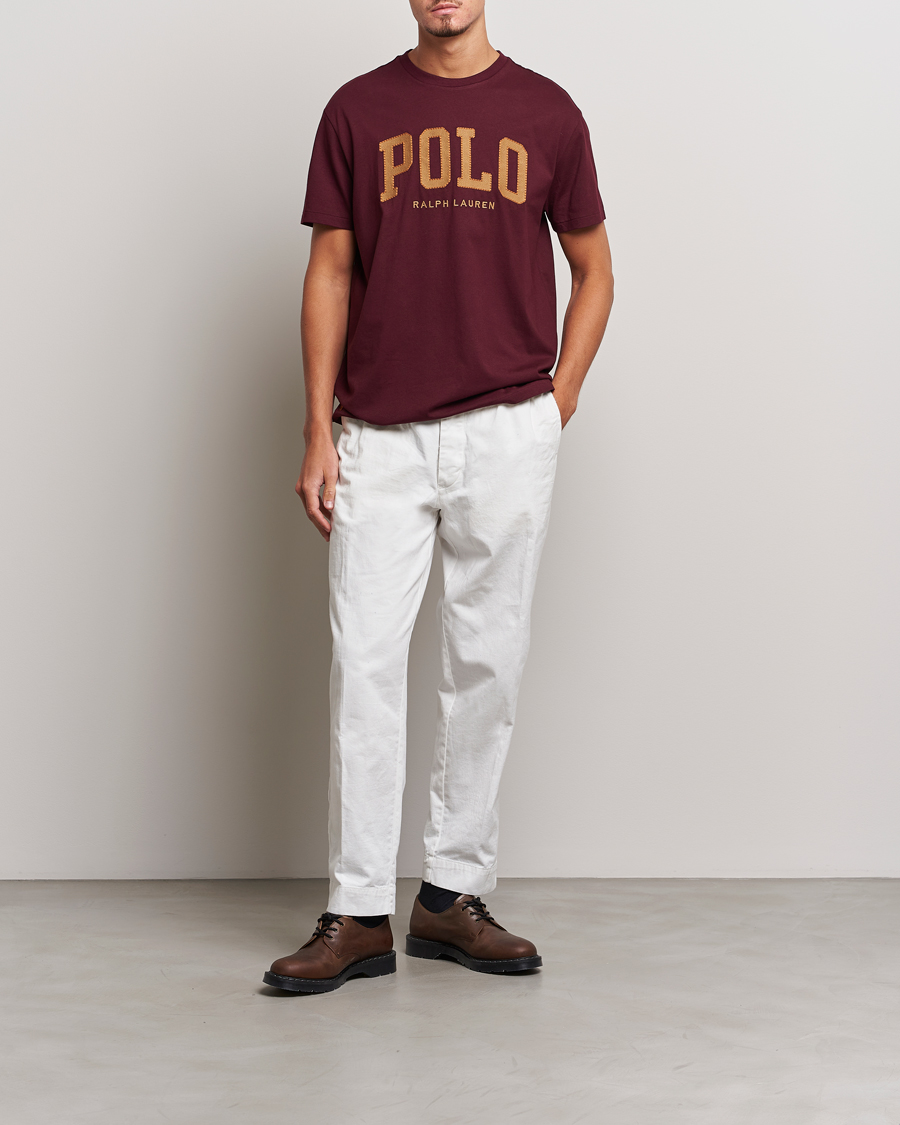 Mies | T-paidat | Polo Ralph Lauren | Logo Crew Neck T-Shirt Harvard Wine