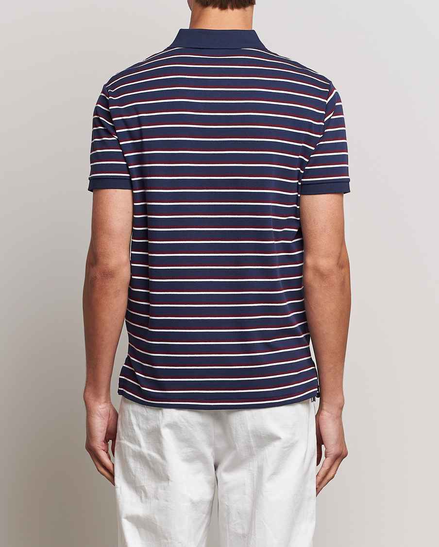 Mies | Pikeet | Polo Ralph Lauren | Luxury Pima Cotton Striped Polo French Navy/White