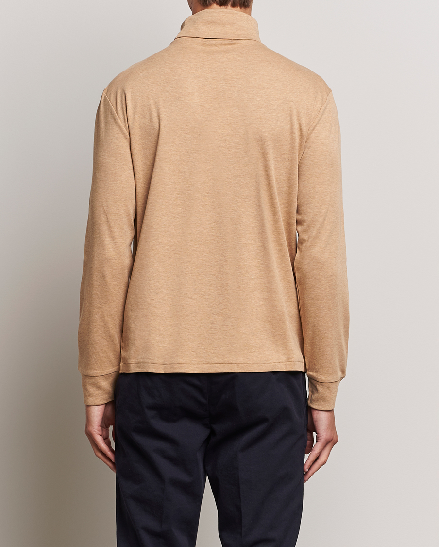 Mies | Puserot | Polo Ralph Lauren | Luxury Pima Cotton Rollneck Camel Heather