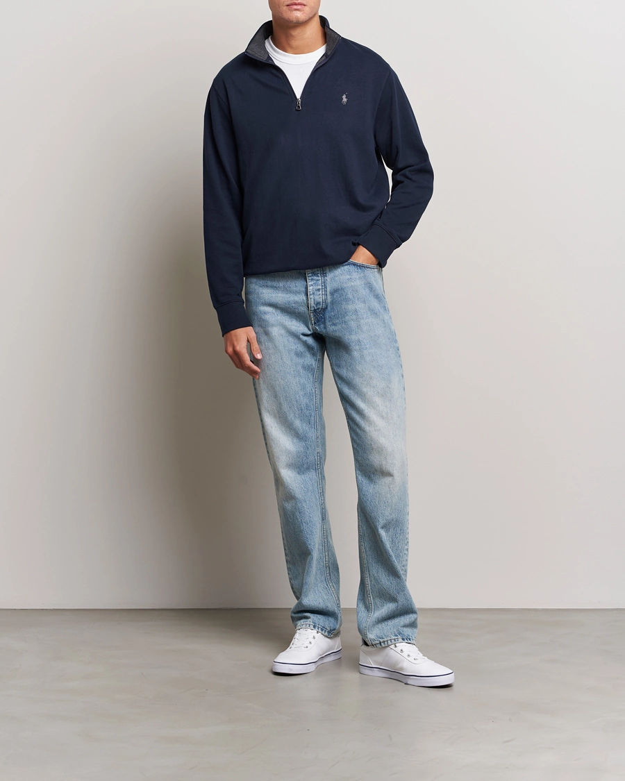 Mies | Puserot | Polo Ralph Lauren | Double Knit Half-Zip Sweater Aviator Navy