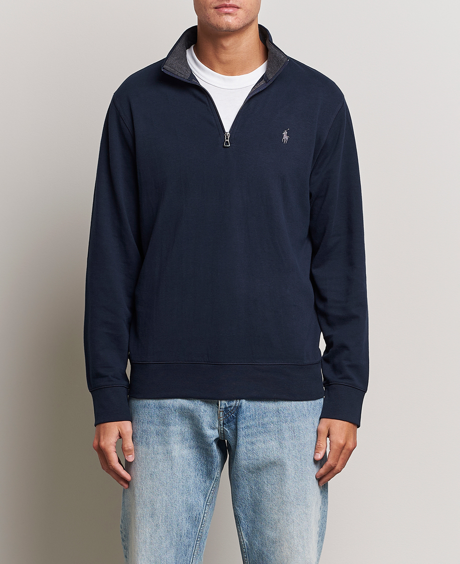 Mies | Puserot | Polo Ralph Lauren | Double Knit Half-Zip Sweater Aviator Navy