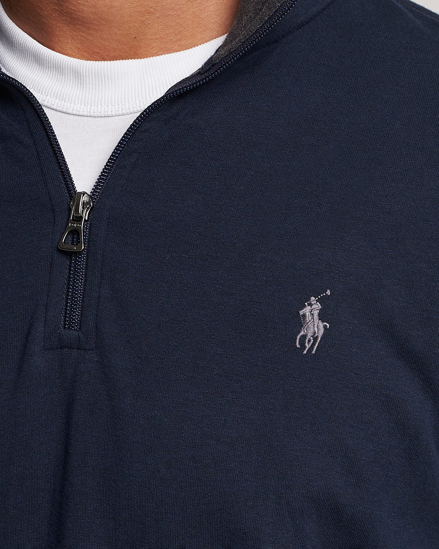Mies | Puserot | Polo Ralph Lauren | Double Knit Half-Zip Sweater Aviator Navy