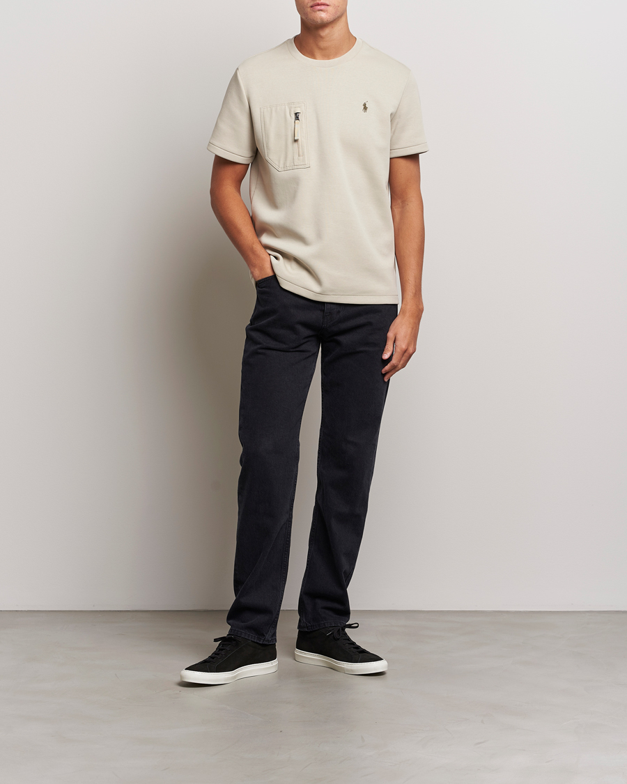 Mies | T-paidat | Polo Ralph Lauren | Double Knit Pocket T-Shirt Classic Stone