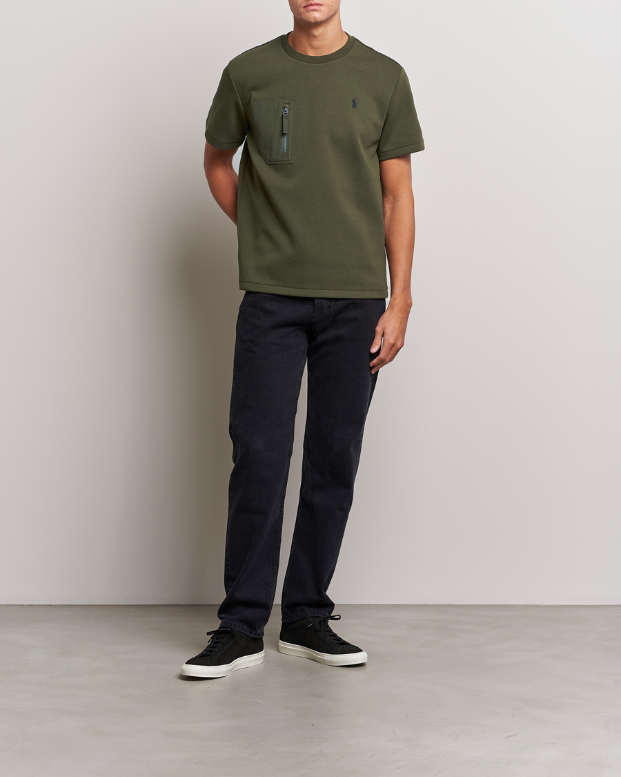 Mies | T-paidat | Polo Ralph Lauren | Double Knit Pocket T-Shirt Company Olive