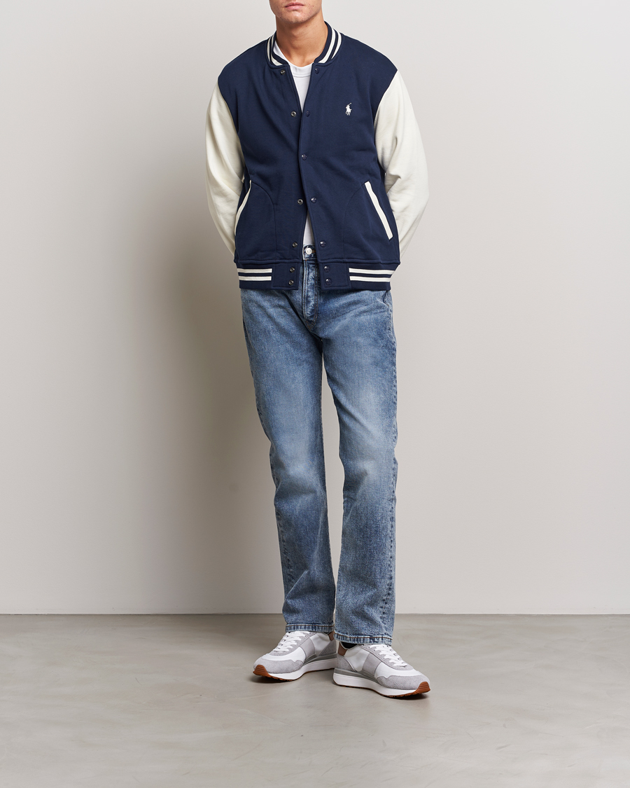 Mies | Takit | Polo Ralph Lauren | Athletic Fleece Varsity Jacket Navy/Cream