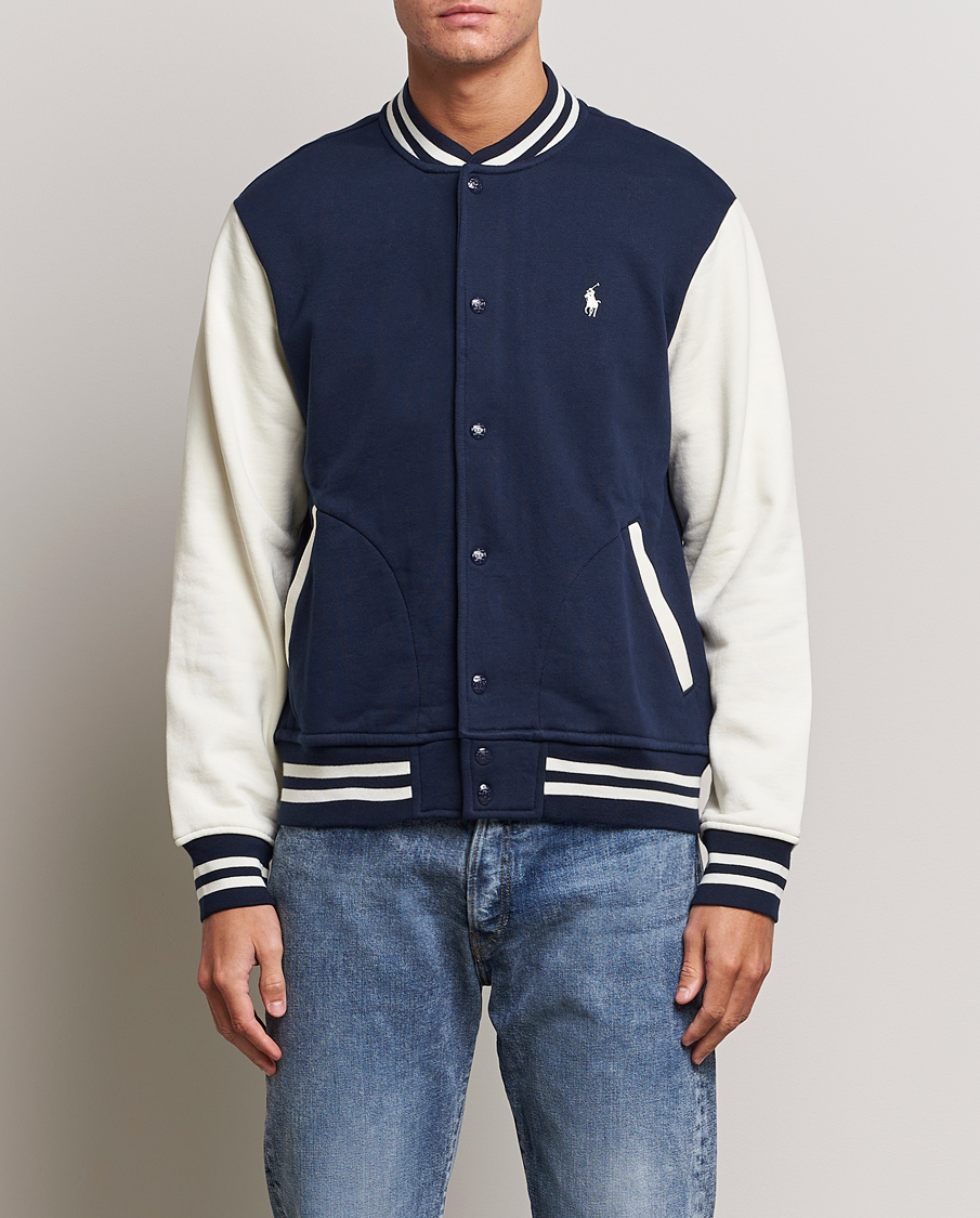 Mies |  | Polo Ralph Lauren | Athletic Fleece Varsity Jacket Navy/Cream