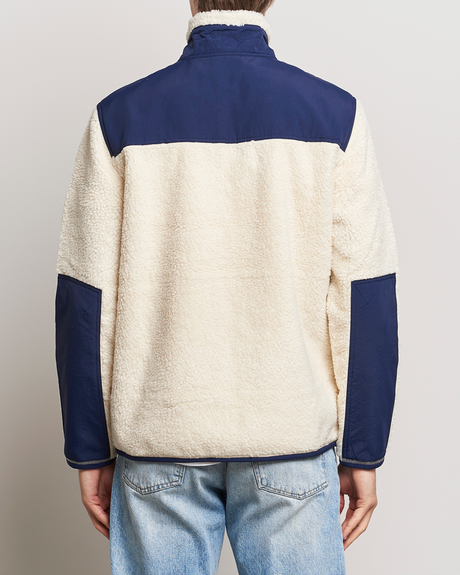 Mies | Puserot | Polo Ralph Lauren | Bonded Sherpa Full Zip Sweater Cream/Newport Navy