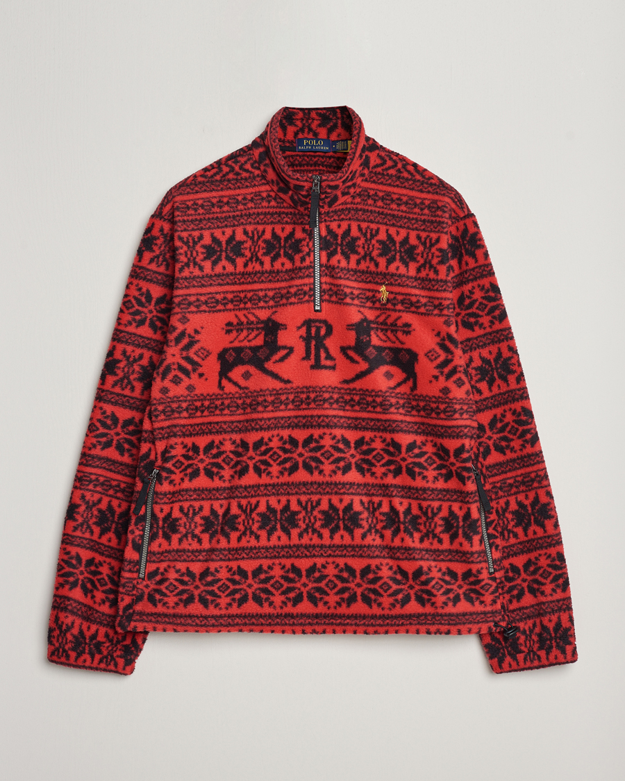 Mies | Puserot | Polo Ralph Lauren | Fairisle Half Zip Sweater Martin Red