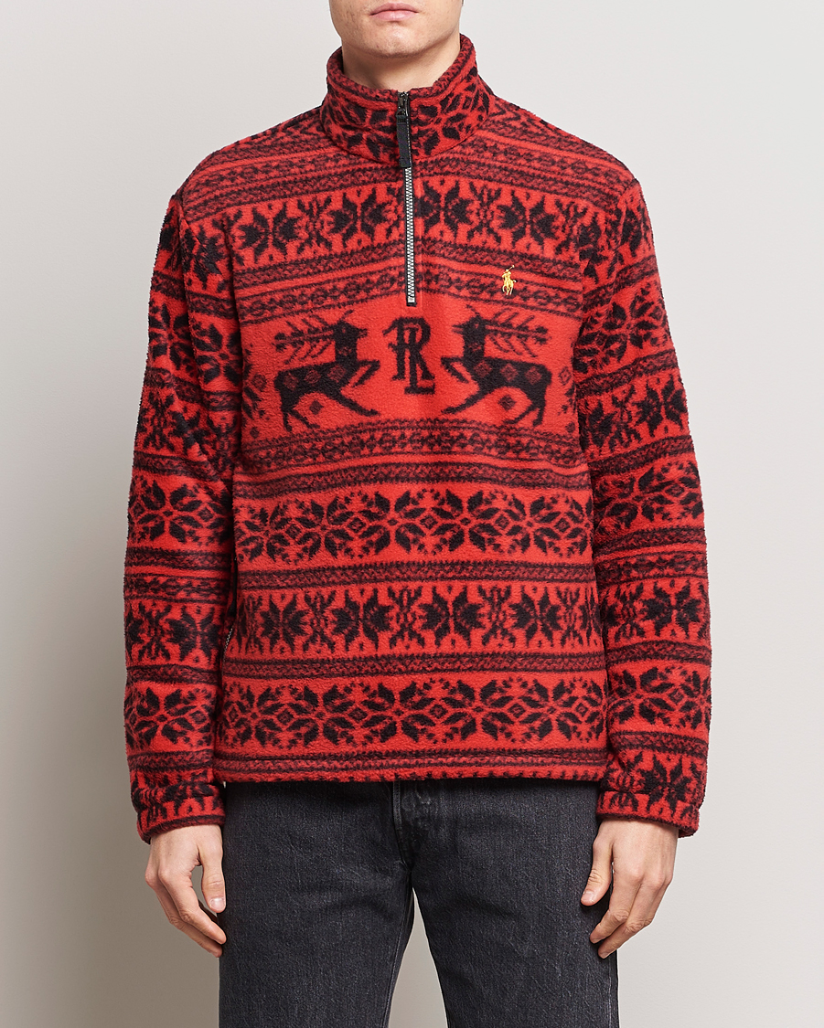 Mies |  | Polo Ralph Lauren | Fairisle Half Zip Sweater Martin Red