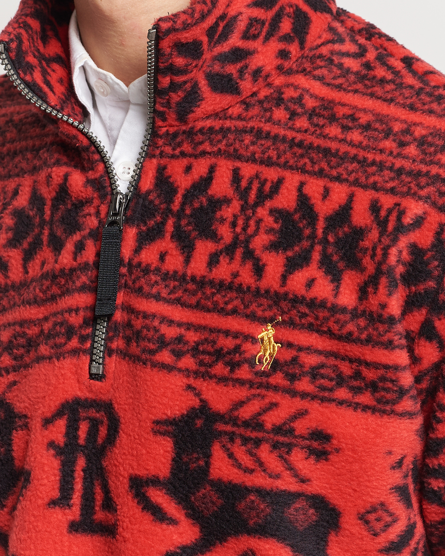 Mies | Puserot | Polo Ralph Lauren | Fairisle Half Zip Sweater Martin Red