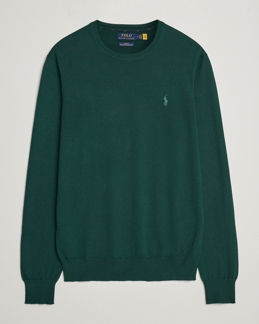 Mies | Puserot | Polo Ralph Lauren | Merino Crew Neck Pullover Hunt Club Green