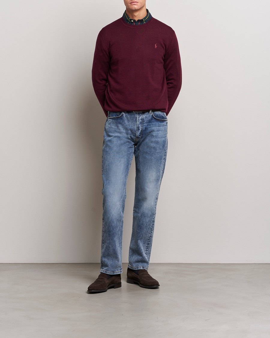 Mies | Puserot | Polo Ralph Lauren | Merino Crew Neck Pullover Aged Wine Heather