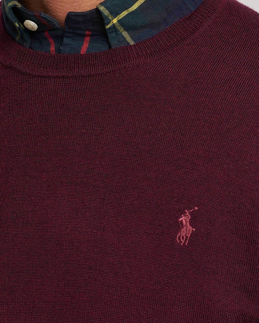 Mies | Puserot | Polo Ralph Lauren | Merino Crew Neck Pullover Aged Wine Heather