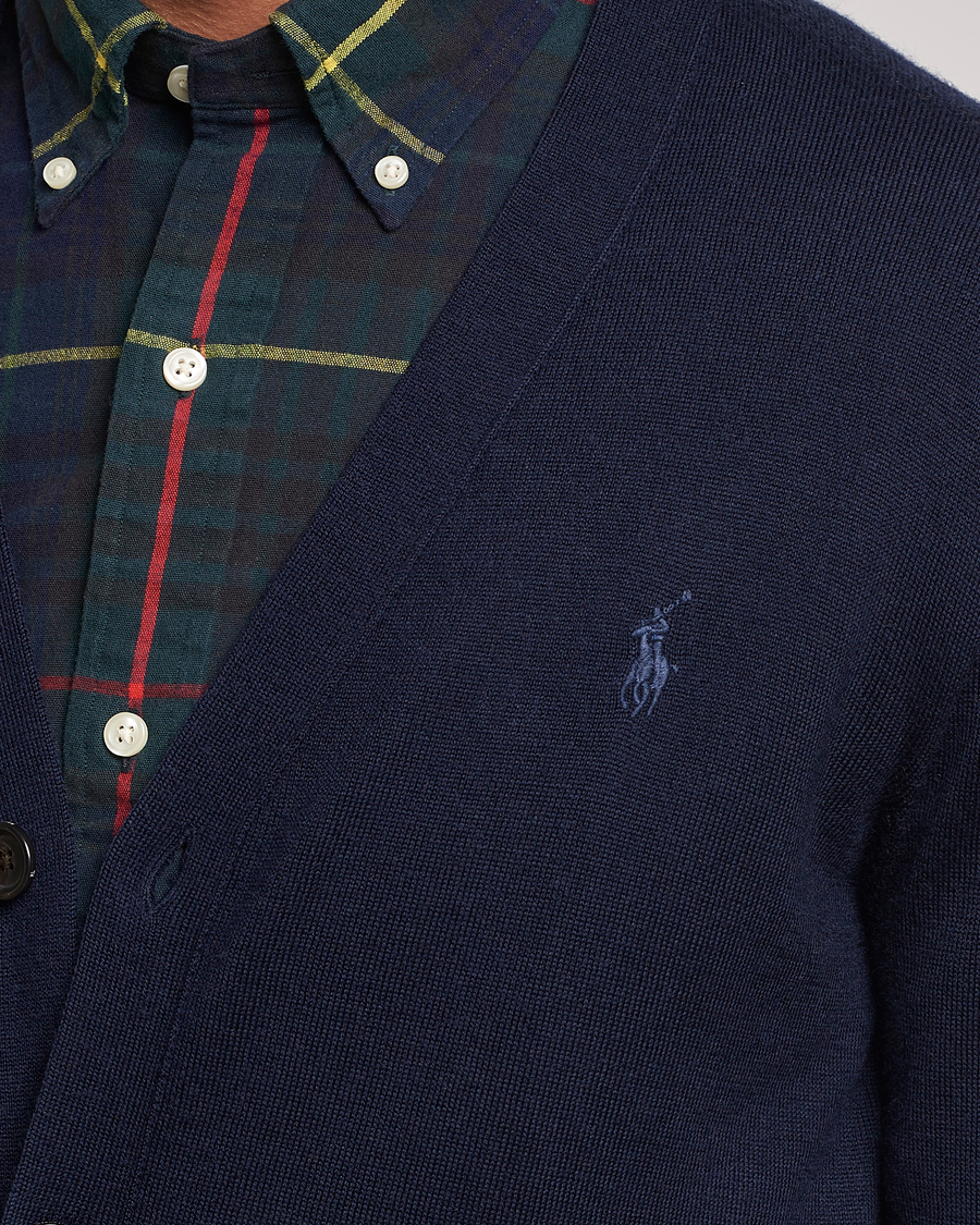 Mies | Puserot | Polo Ralph Lauren | Merino Knitted Cardigan Hunter Navy